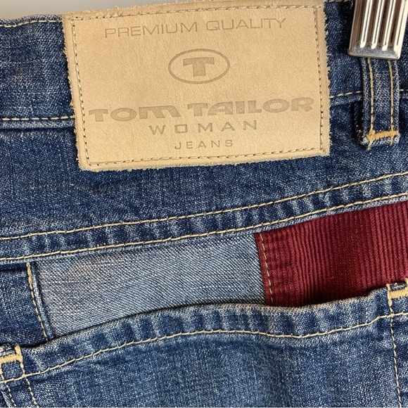 Tom Tailor Striped Flare Alexa Jeans Women's sz US 2 (EU 34) - Picture 3 of 8